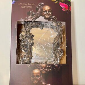 NEW IN BOX Halloween Christian Lacroix Skull & Bat Gothic Mirror